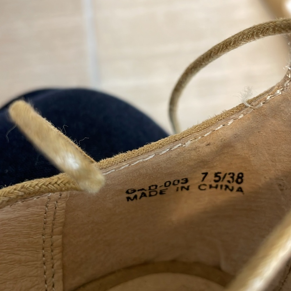 CHINESE LAUNDRY NWT Women's Size 7.5 "Endless Summer Ghillie Ballet Flat Lace-Up - Picture 9 of 10